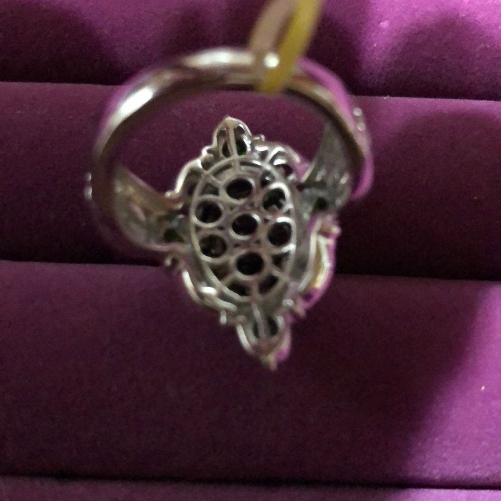 Shungite and Russian Diopside Ring - Picture 5 of 6